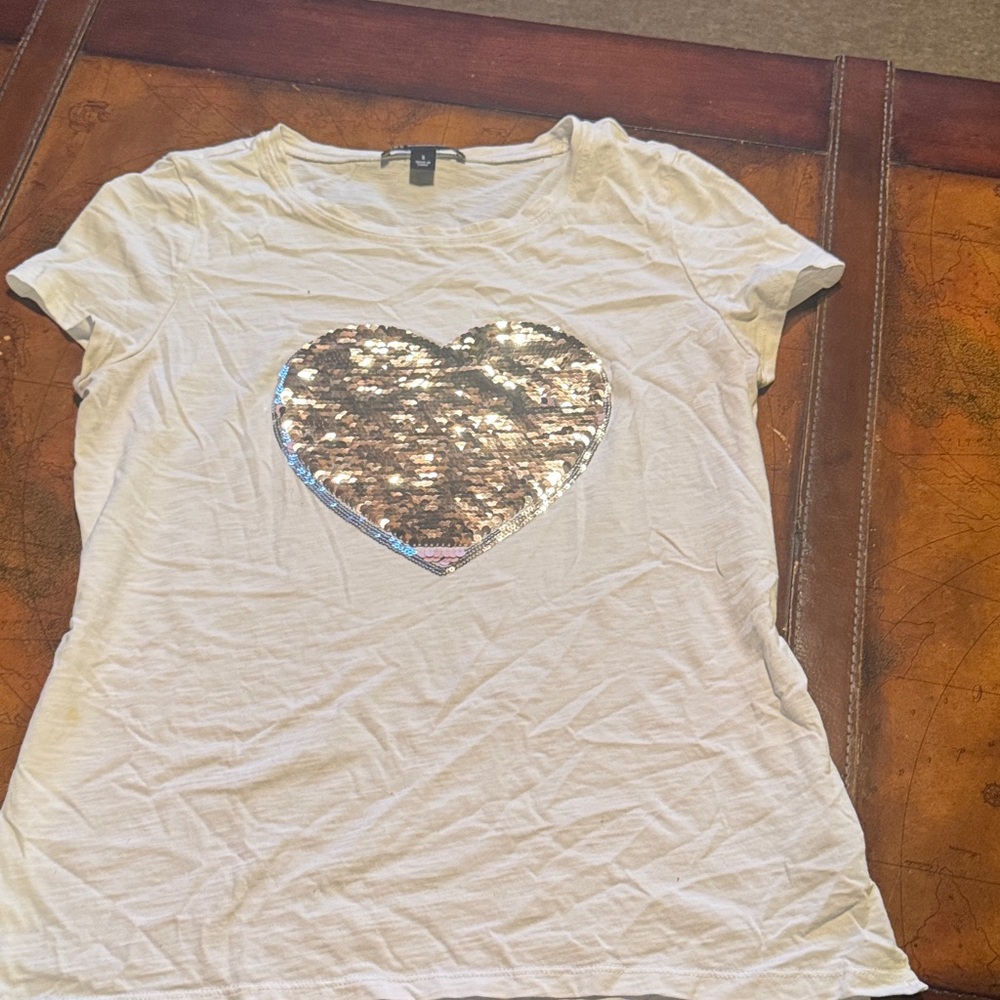 INC International Concepts White T-Shirt